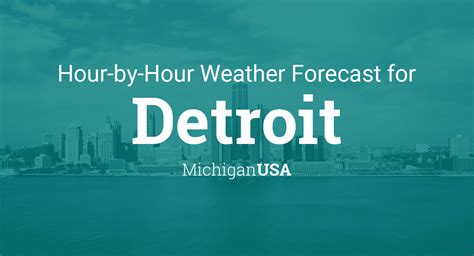 hourly weather for detroit michigan